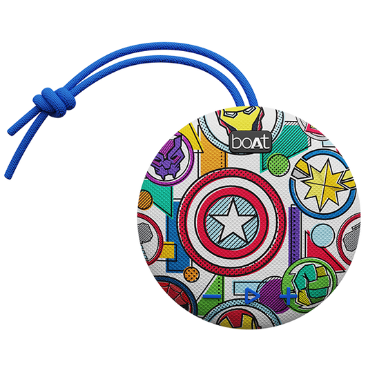 boAt Stone 190 Stark Fusion Marvel Edition | Portable Bluetooth Speaker with 5W RMS Sound, 4 Hours Playback, Bluetooth v5.0