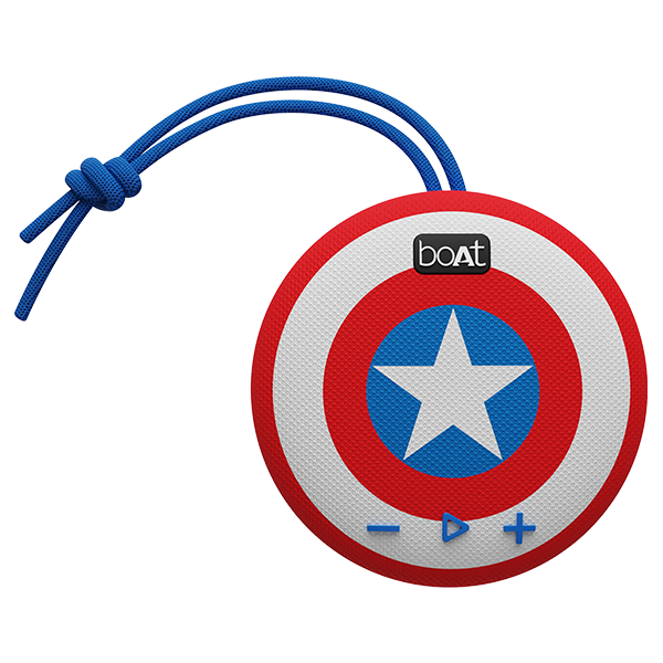 boAt Stone 190 Captain America Marvel Edition | Portable Bluetooth Speaker with 5W RMS Sound, 4 Hours Playback, Bluetooth v5.0
