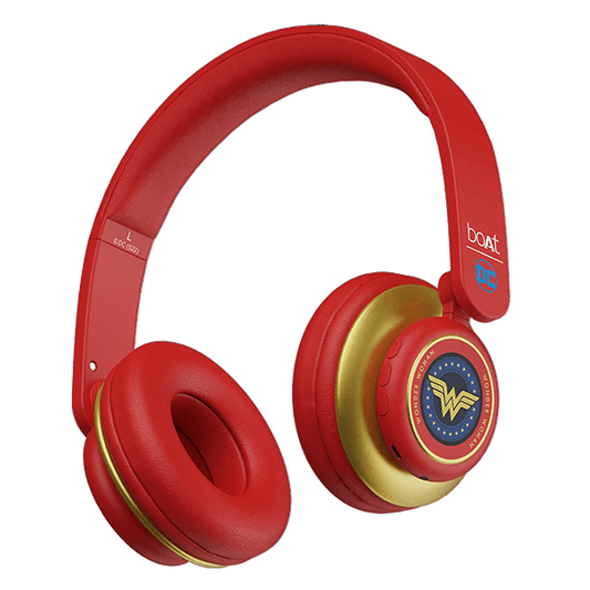 boAt Rockerz 450 Wonder Woman DC Edition | Wireless Bluetooth Headphone with 40mm Dynamic Drivers, Upto 15 Hours Playback, Adaptive Headband