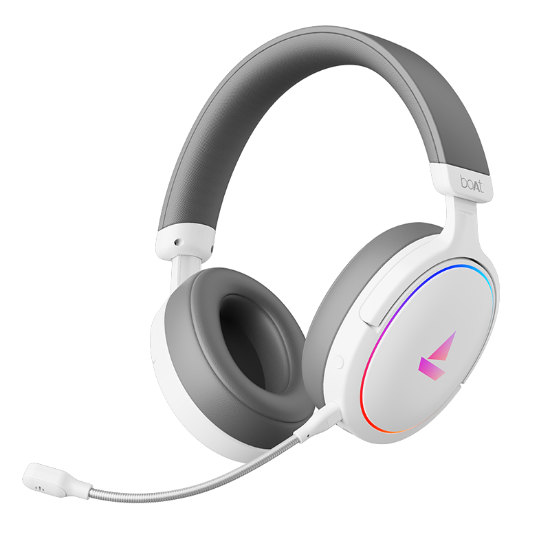 boAt Immortal 300 | Headphone with 50mm drivers, 3D driverless spatial audio & ENx™ technology, Dual EQ modes and RGB lights