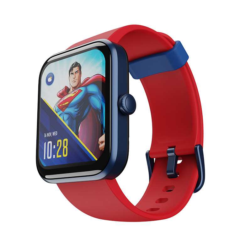 boAt Watch Xtend Superman DC Edition | Premium Smart Watch with Alexa Built-in, 1.69" (4.29cm) Big Square Display