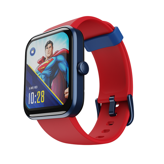 boAt Watch Xtend Superman DC Edition | Premium Smart Watch with Alexa Built-in, 1.69" (4.29cm) Big Square Display