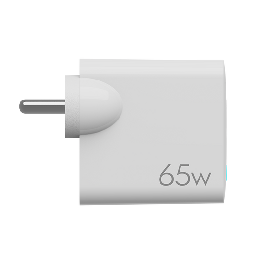 boAt WCD QCPD | High Power Quick Charger with Type C Cable, Auto Detect Dual Port, LED Indicator, QC 3.0 & GaN Chip Technology