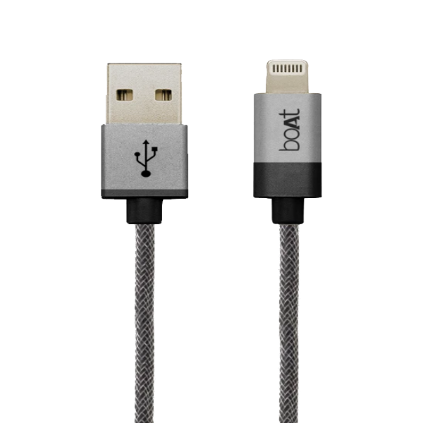 boAt Charger Lightning Cable 500 Apple Certified Cable 1 Meter | Apple iPhone Lightning Cable with 480mbps Data Transfer Speed