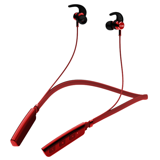 boAt Rockerz 235 V2 | Bluetooth Stereo Wireless Earphone with Up to 8 Hours of Uninterrupted Music, Fast Charging, IPX5 sweat and water resistance