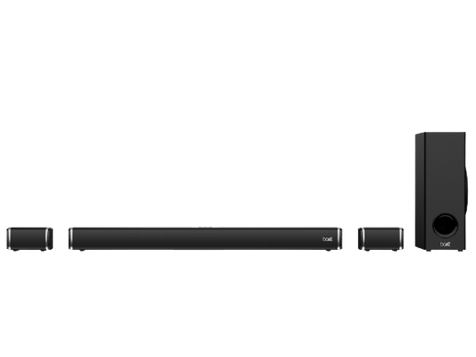 boAt Aavante Bar 2400 | Bluetooth Soundbar with 180W RMS Sound, 5.1 Channel with Wired Subwoofer, 2 Rear Satellite Speakers