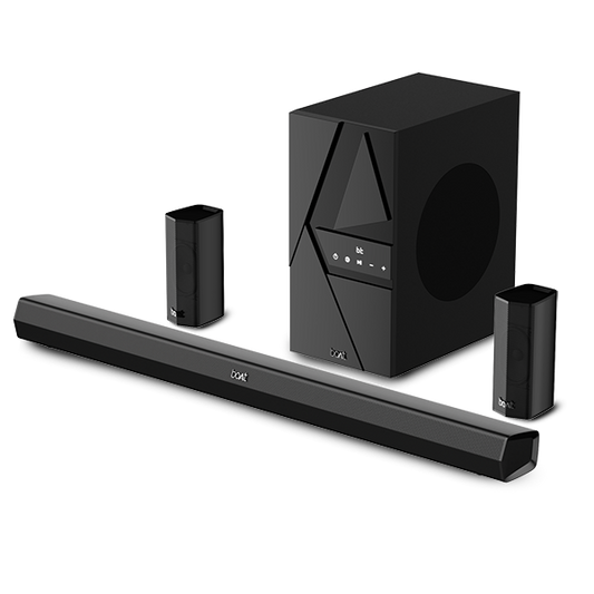 boAt Aavante Bar 3500 | Bluetooth Soundbar with 500W RMS Immersive Sound, 5.1 Channel with Subwoofer, Wired Rear Speakers