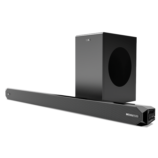 boAt Aavante Bar A2060 Dolby | 160W Dolby Soundbar, 2.1 Channel with Wired Subwoofer, Master Remote Control, Multi Connectivity