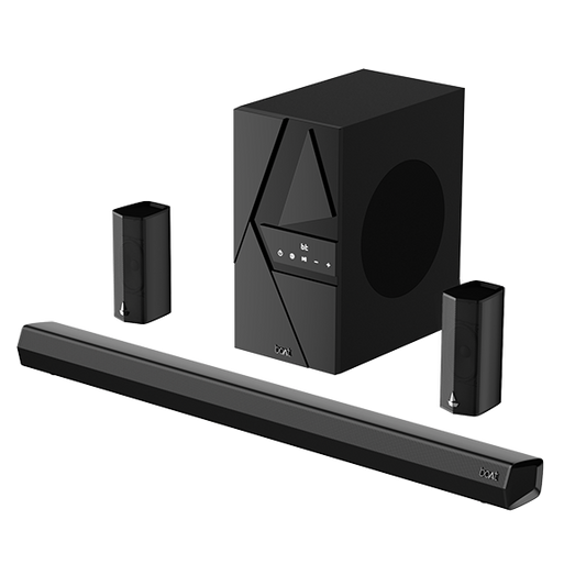 boAt Aavante Bar 3600 | 500W Bluetooth Soundbar, 5.1 Surround Sound System with Subwoofer and Wired Rear Speakers