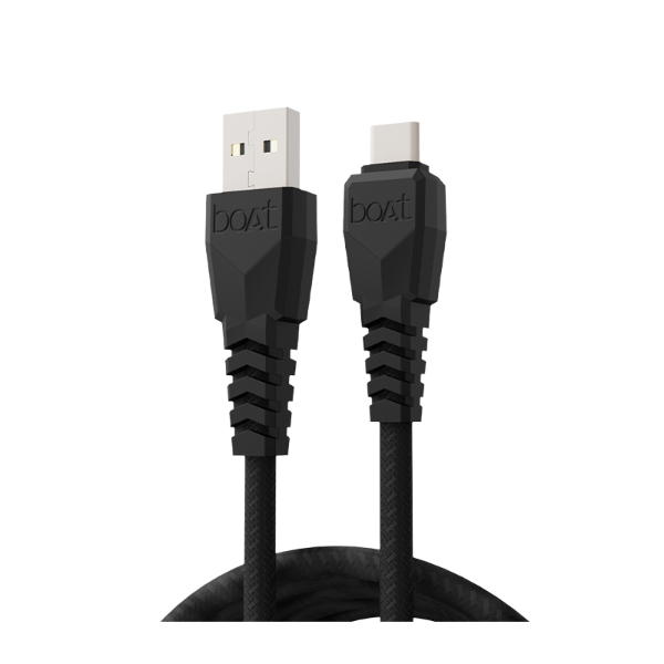 boAt Type C A320 Braided Charging Cable (3A Rapid Charge) 1.5 Meter