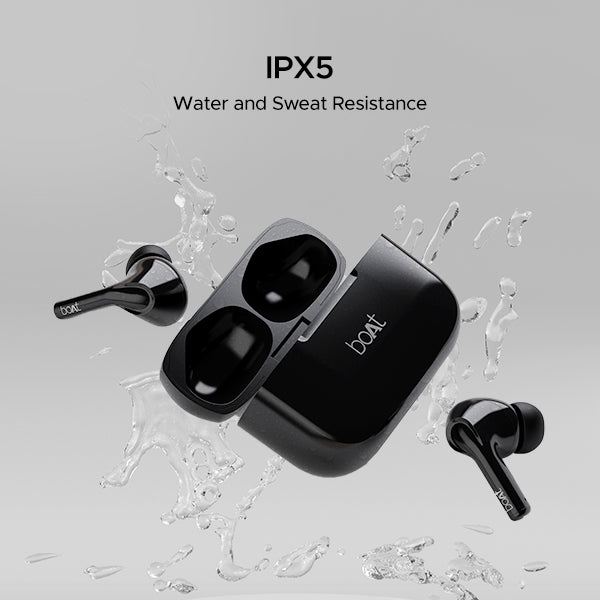 boAt Airdopes 161 | Wireless Earbuds with Massive Playback of upto 40 Hours, IPX5 Water & Sweat Resistance, IWP Technology, Type C Interface