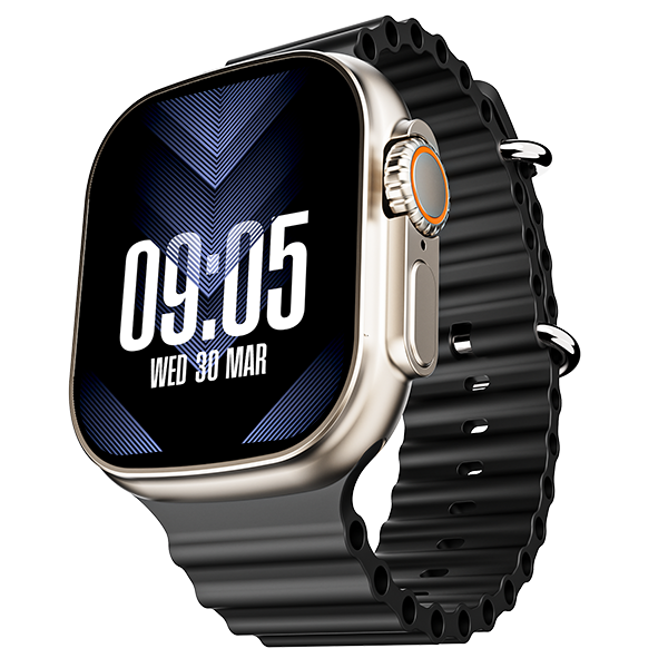 boAt Wave Elevate | Smartwatch with 1.96" (4.97cm) HD Display, BT Calling, 100+ Sports Modes, 15 Days Battery, Premium Metal Body