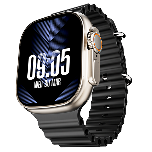 boAt Wave Elevate | Smartwatch with 1.96" (4.97cm) HD Display, BT Calling, 100+ Sports Modes, 15 Days Battery, Premium Metal Body