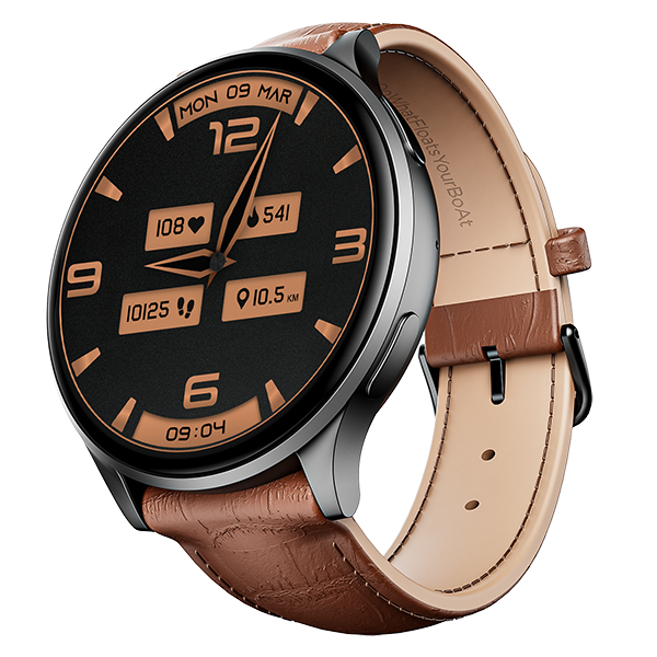 boAt Lunar Orb | Smartwatch with 1.45" (3.68cm) Amoled Display, BT Calling, Crest+ OS, Watch Face Studio