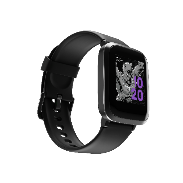 boAt Watch Storm Black Panther Marvel Edition | Smart Watch with 1.3" (3.3 cm) Full Touch Curved Display, Health Monitoring, Daily Activity Tracker