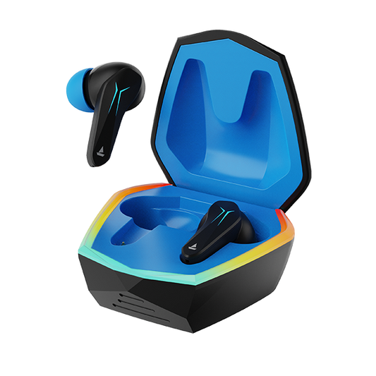 boAt Immortal 121 | Bluetooth Gaming Wireless Earbuds with BEAST™️ Mode (40ms Low Latency), ASAP™️ Charge, 40 Hours Playback, & Blazing RGB Lights