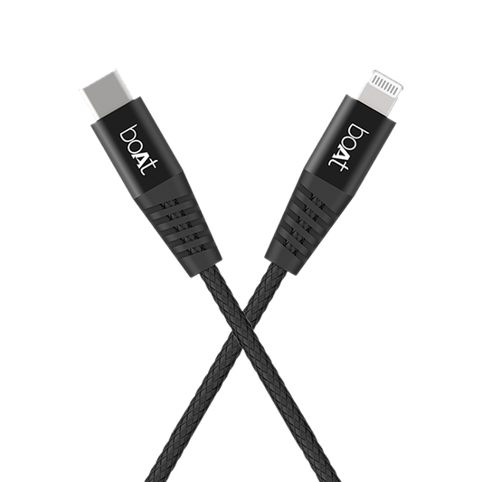 boAt LTG 600 Apple Certified Lightning Cable 1.2 Meter | Premium Fast Charging Cable for Apple devices