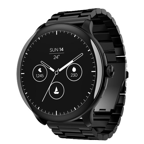boAt Lunar Connect Pro | Premium Round Dial Smartwatch with 1.39" (3.53 cms) Big Amoled Display, Watch Face Studio, 700+ Active Modes, 15 Days Of Battery Life
