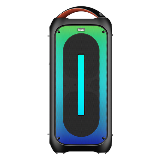 boAt Party Pal 320 | Bluetooth Party Speaker with 120W RMS Stereo Sound, 6 Hours Playback, Mic for Karaoke & Guitar Input