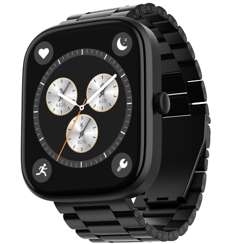 boAt Ultima Prism | Smartwatch mit 1,96" (4,97 cm) AMOLED-Display, BT-Anrufen, über 700 aktiven Modi, Watch Face Studio