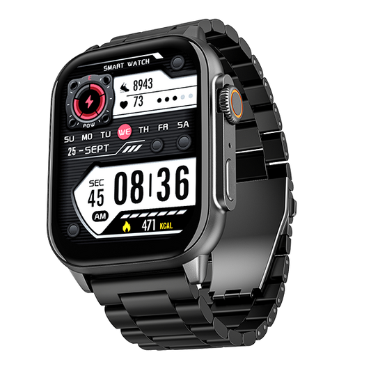 boAt Wave Vivid | Premium 2,0" (5,08 cm) AMOLED-Display Smartwatch mit BT-Anrufen, über 100 Sportmodi, SpO2-Messung