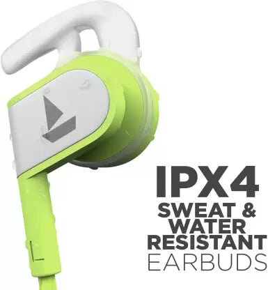 boAt Bassheads 242 | 耐久性のあるコーティングケーブル、10mm ダイナミックドライバー、IPX4 防水の有線イヤホン