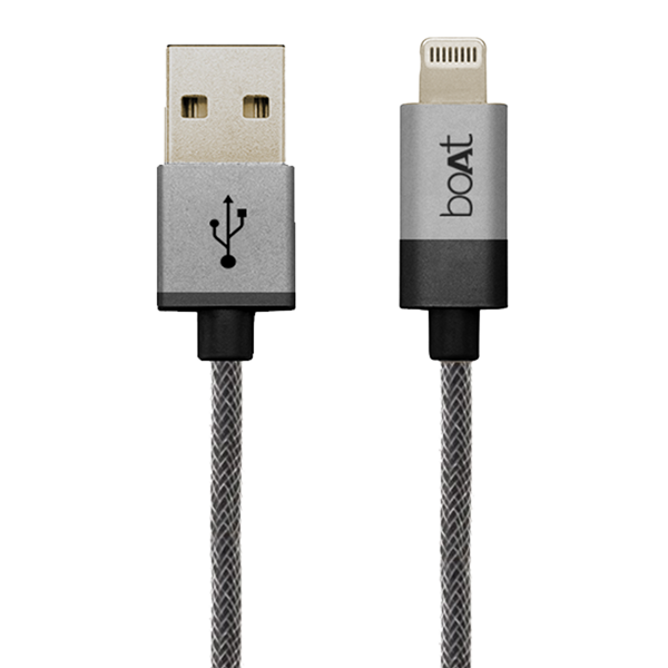 boAt Charger Lightning Cable 500 Apple Certified Cable 1 Meter | Apple iPhone Lightning Cable with 480mbps Data Transfer Speed
