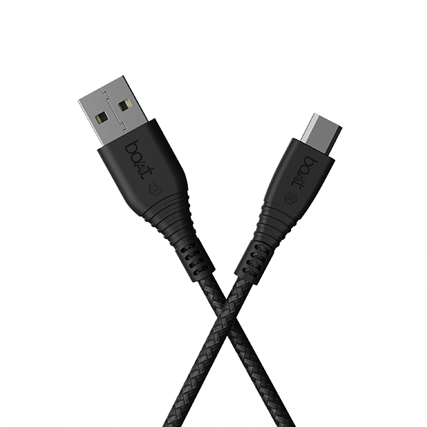boAt Micro USB 55 Premium Braided Charging 1.5M Tangle Free Cable