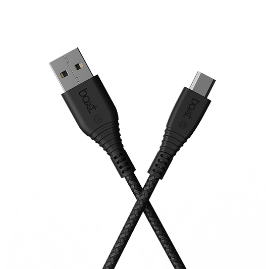 boAt Micro USB 55 Premium Braided Charging 1.5M Tangle Free Cable