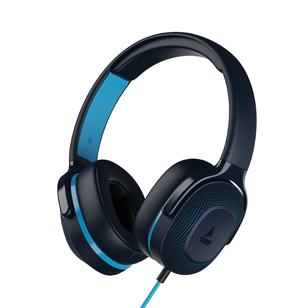 boAt Bassheads 950v2 | 40mm ドライバー、パッシブ ノイズ アイソレーション、内蔵マイク、重低音を備えた有線ヘッドフォン
