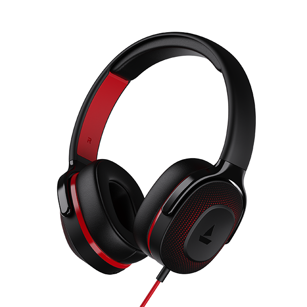 boAt Bassheads 950v2 | 40mm ドライバー、パッシブ ノイズ アイソレーション、内蔵マイク、重低音を備えた有線ヘッドフォン