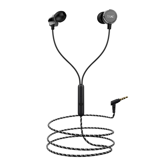 Bassheads 172 | Wired Earphone with Integrated Music Control, 10mm Dynamic Driver, Braided Cable, Premium Metallic Finish