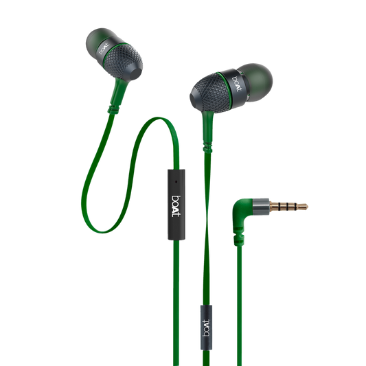 Bassheads 228 | Wired Earphones with Poweful 10mm Driver, Passive Noise Cancellation, Polished metal design