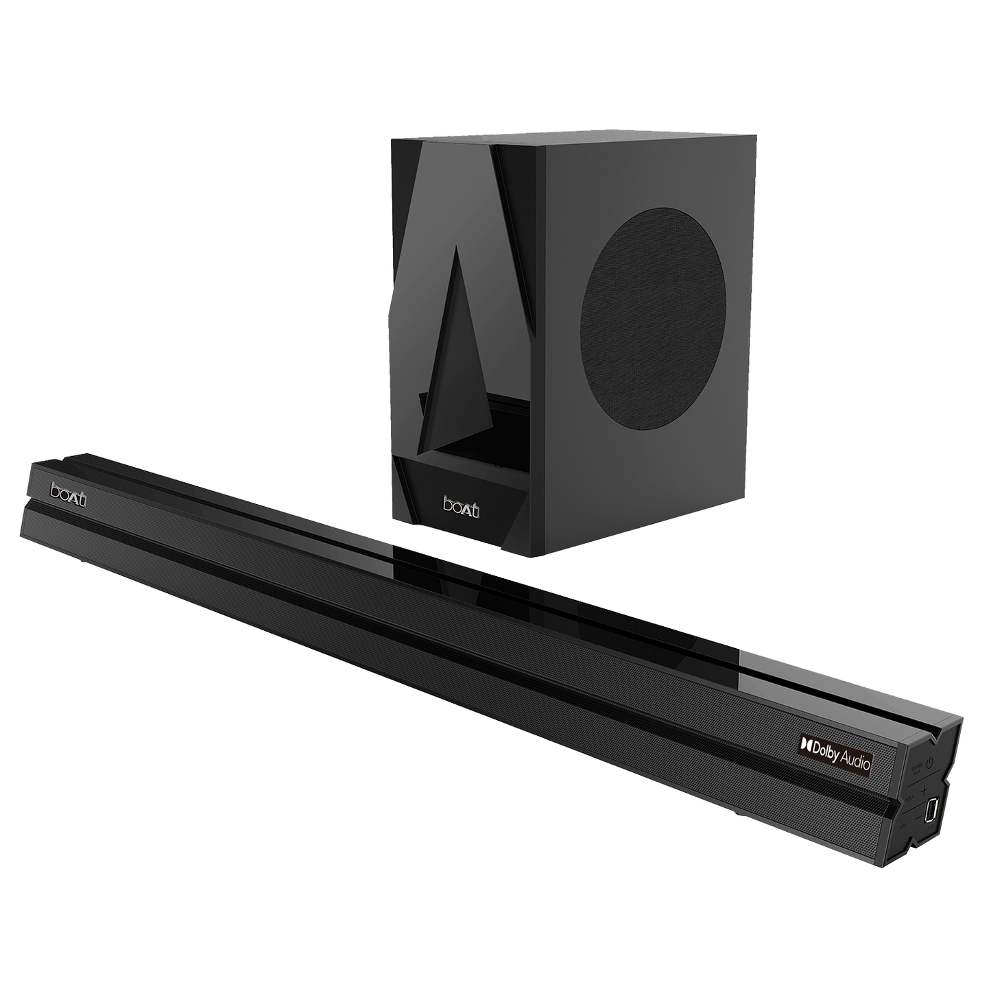 boAt Aavante Bar 1700D | 120W Home Theatre Experience with 2.1 Sound Bar with Subwoofer, Smart Integrated Controls, BT, Aux