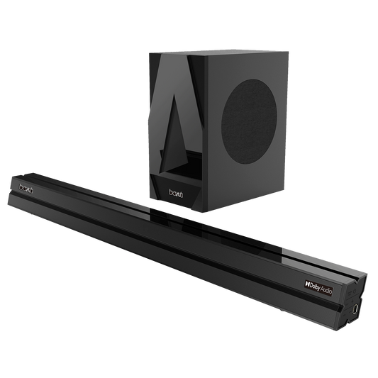 boAt Aavante Bar 1700D | 120W Home Theatre Experience with 2.1 Sound Bar with Subwoofer, Smart Integrated Controls, BT, Aux