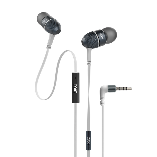 Bassheads 225 | Wired Earphone having 10mm Driver, Passive Noise Cancellation, Polished Metal Design, Hands-free communication