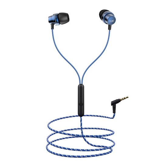 Bassheads 182 | In-Ear Wired Earphone with 10mm Driver, Durable Braided Cable, Active Voice Assistant