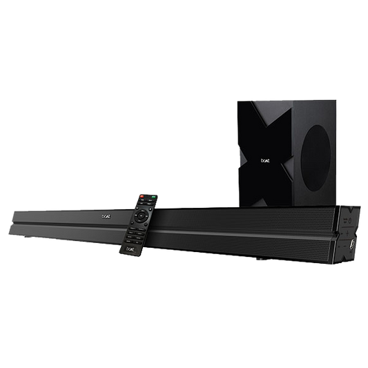 boAt Aavante Bar 2000 | 160W RMS Powerful Drivers with Sleek & Premium Design, 2.1 Channel Surround Sound, BT, Aux, USB