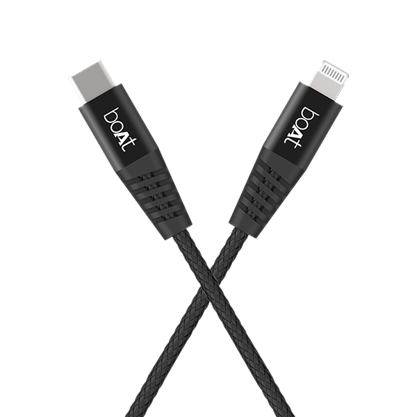 boAt LTG 600 Apple Certified Lightning Cable 1.2 Meter | Premium Fast Charging Cable for Apple devices