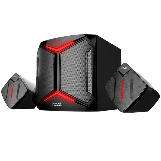 BLITZ 2008 | 2.1 Channel Wired Bluetooth Speaker with 100W RMS Sound, Dynamic RGB LEDs, 5 Entertainment EQ Modes