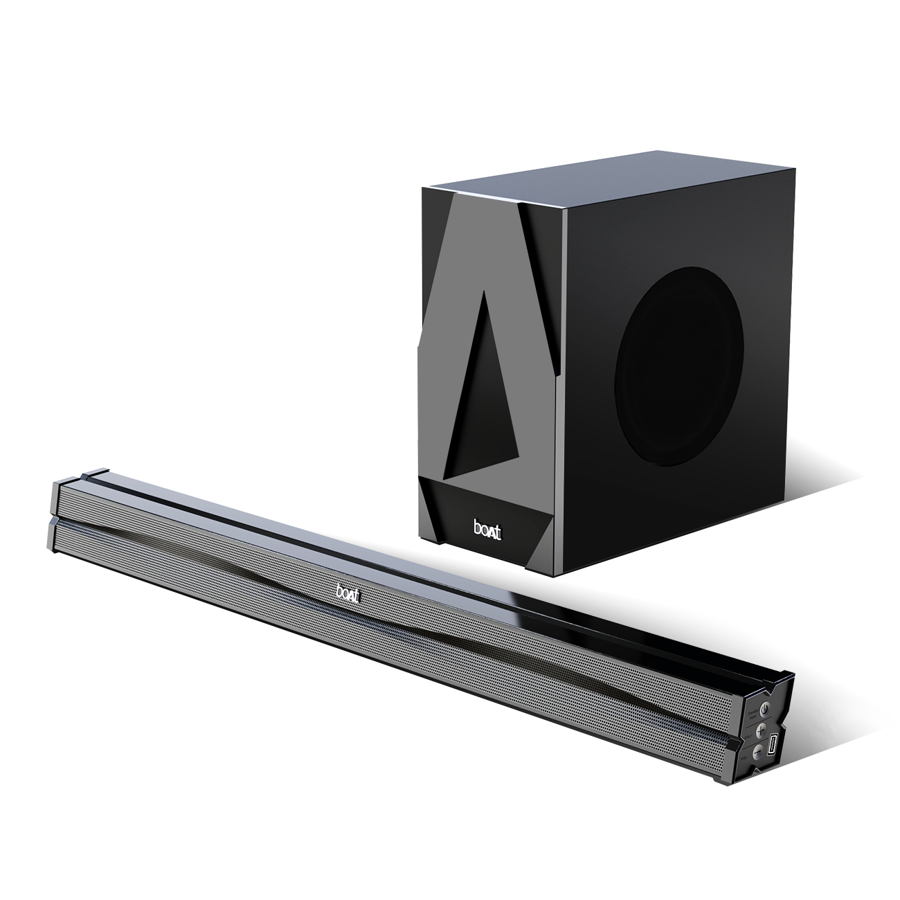 boAt Aavante Bar Orion Plus | 160W Bluetooth Soundbar, 2.1 Surround Sound System, Subwoofer & Wired Rear Speakers