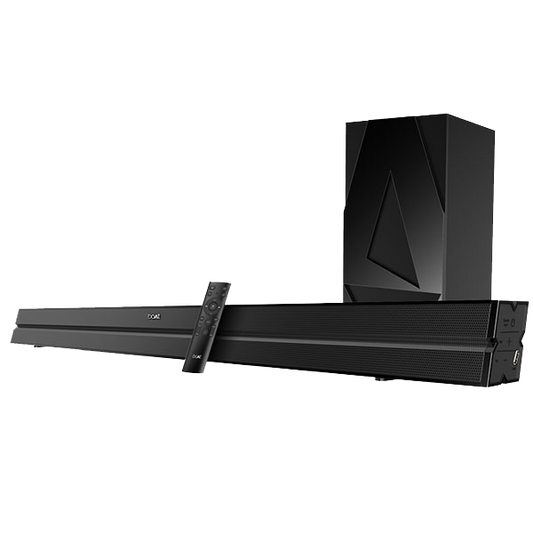 boAt Aavante Bar 2080 | 160W 2.1 Channel Bluetooth Soundbar with boAt Signature Sound, Wireless Subwoofer, Multiple Connectivity Modes