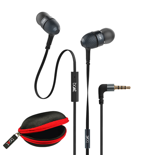 Bassheads 225 | Wired Earphone with Carry Case, Passive Noise Cancellation, Super Extra Bass