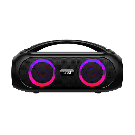 Party Pal 53 | Wireless Bluetooth Speaker with 20W RMS Stereo Sound, RGB LEDs, 4.5 Hrs Playback, USB, FM, AUX, BT