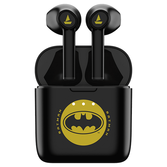 boAt Airdopes 131 Batman DC Edition | Wireless Earbuds with 13 mm Drivers, Bluetooth v5.0, 650mAh pocket friendly Charging Case