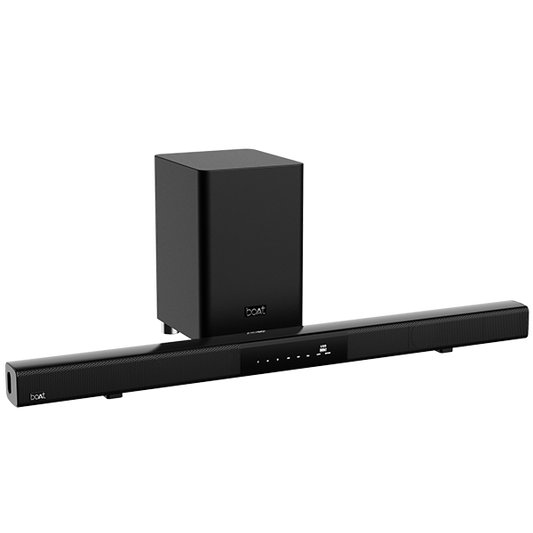 boAt Aavante Bar 1750 | 120W Home Theatre Soundbar with 80W Wireless Subwoofer, USB, Optical, Coaxial, HDMI, AUX, BT