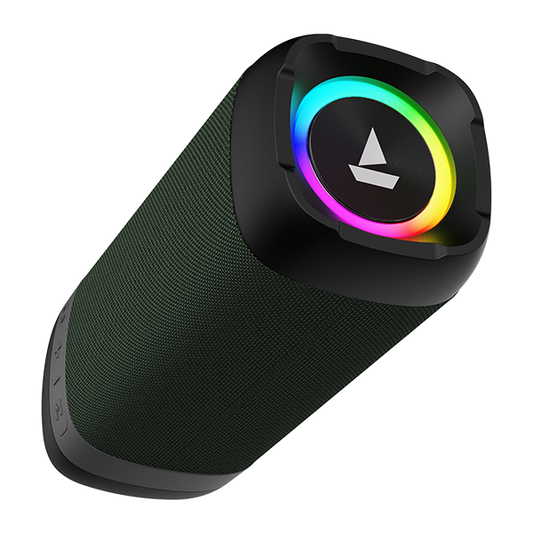 Stone 500 | Portable Bluetooth Speaker with 10W RMS Stereo Sound, RGB Lights, Bluetooth v5.0, AUX, USB & FM mode